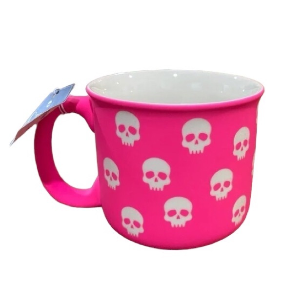 Pink skull mug Halloween NEW - Picture 2 of 4